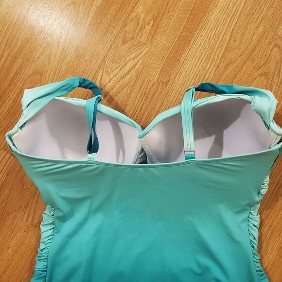 Bleu Rod Beattie Sea Dive Ruched One Piece 18W - Picture 7 of 13